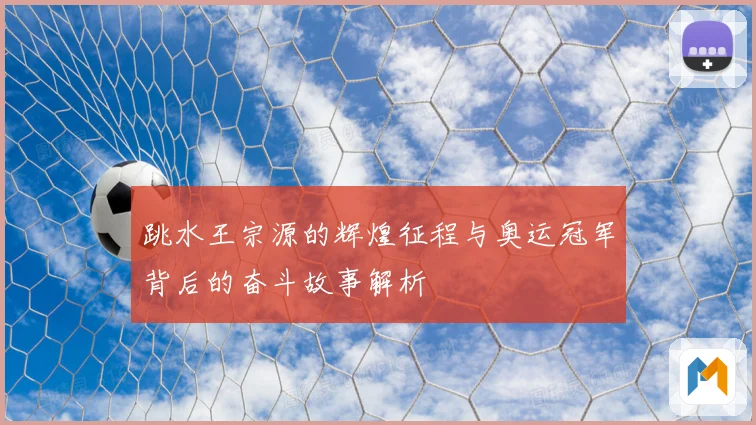 跳水王宗源的辉煌征程与奥运冠军背后的奋斗故事解析